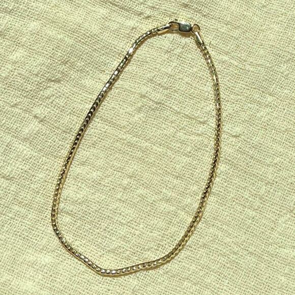 14K real gold 1.6mm Franco RD Chain,Fancy Chain Bracelet perfect gift for anyone - Picture 2 of 16